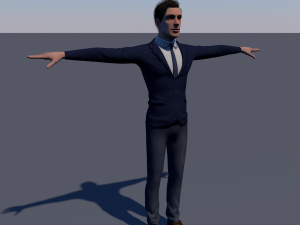man character low-poly 3D Model