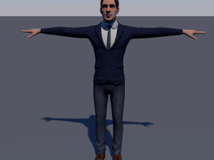 man character low-poly Modelo 3D