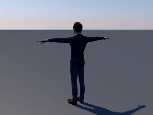 man character low-poly 3D Model