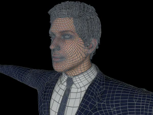 man character low-poly 3D Model