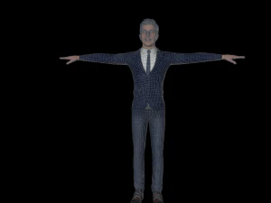 man character low-poly 3D Model