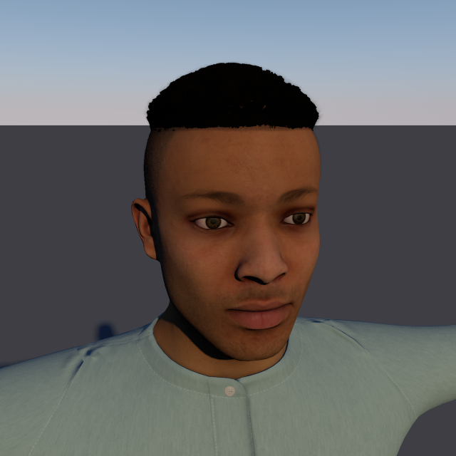 teenager low-poly 3D Model .c4d .max .obj .3ds .fbx .stl .blend 