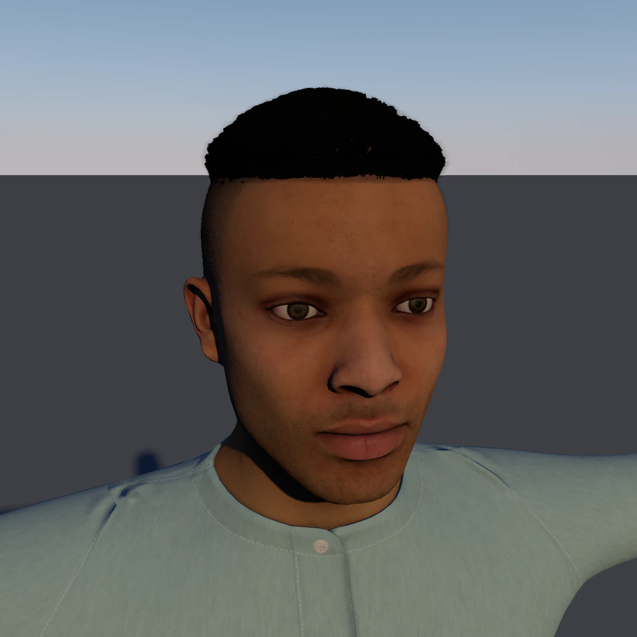 teenager low-poly 3D Model .c4d .max .obj .3ds .fbx .stl .blend 