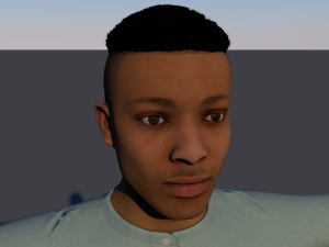 teenager low-poly 3D Model