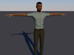 teenager low-poly 3D Model