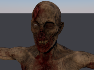 zombie low-poly 3D Model