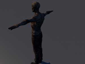 zombie low-poly 3D 模型