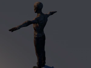 zombie low-poly 3D Model