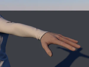 footballer low-poly 3D Model
