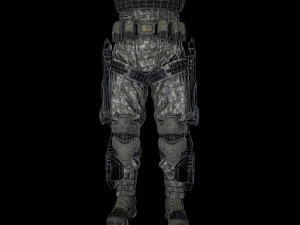 swat soldier low-poly 3D मॉडल