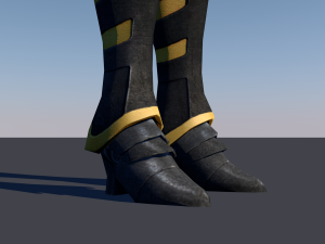 woman swordmaster - game ready low-poly Model 3D