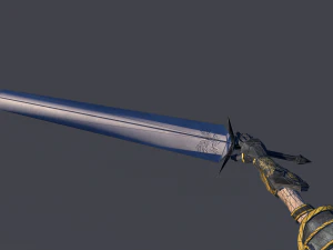 woman swordmaster - game ready low-poly 3D Model