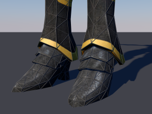 woman swordmaster - game ready low-poly Model 3D
