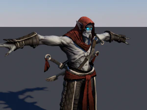 fantasy characters pack low-poly 3D Model