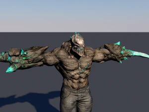 fantasy characters pack low-poly 3D Model