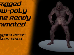 fantasy characters pack low-poly 3D Model
