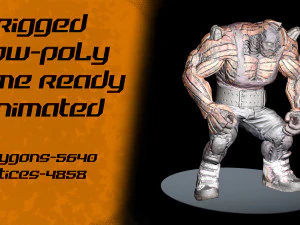 fantasy characters pack low-poly 3D Model