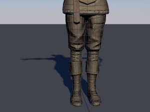 archer woman rigged animated low-poly 3D मॉडल