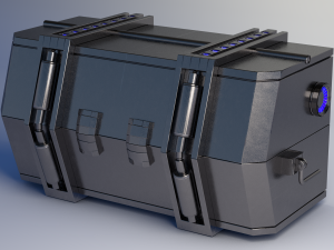 crate scifi - pbr asset low-poly low-poly 3D Model