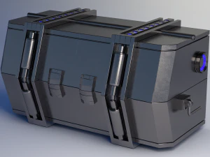 crate scifi - pbr asset low-poly low-poly 3D Модель