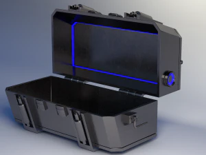 crate scifi - pbr asset low-poly low-poly 3D Model