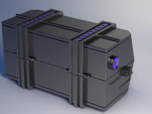 crate scifi - pbr asset low-poly low-poly 3D Model