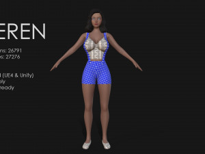 keren style iii girl 3D Model