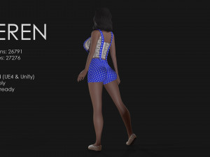 keren style iii girl 3D Model