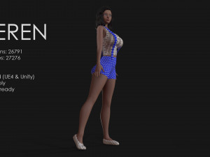 keren style iii girl 3D Model