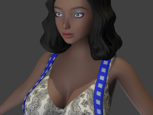 keren style iii girl 3D Model