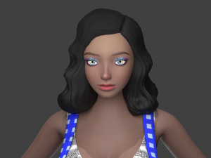 keren style iii girl 3D Model