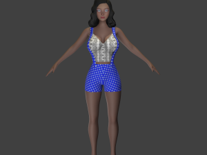 keren style iii girl 3D Model