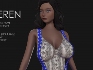 keren style iii girl 3D Model