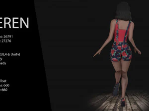 keren style iii girl 3D Model