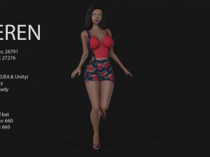 keren style iii girl 3D Модель