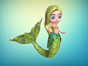 sweet mermaid Modelo 3D