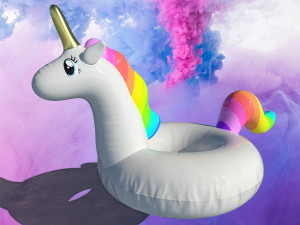 pool float unicorn Modelo 3D