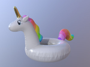 pool float unicorn 3D Model