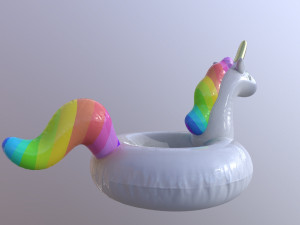 pool float unicorn 3D Model