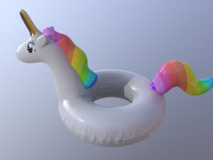 pool float unicorn 3D Model