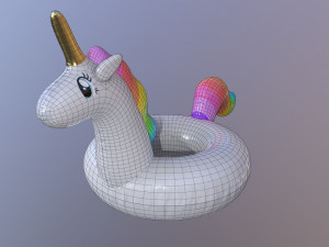 pool float unicorn 3D Model