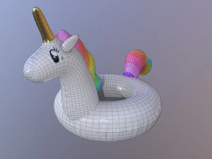 pool float unicorn 3D Model