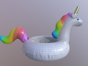 pool float unicorn 3D Model