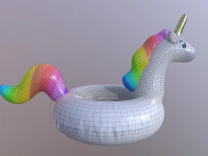 pool float unicorn 3D Model
