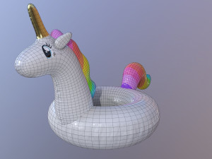 pool float unicorn 3D Model