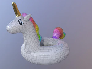 pool float unicorn 3D Model