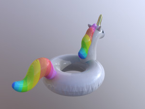pool float unicorn 3D Model