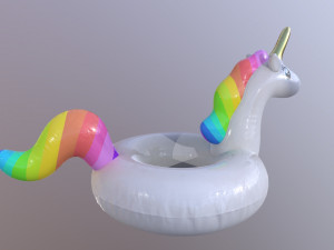 pool float unicorn 3D Model