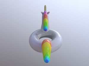 pool float unicorn 3D Model