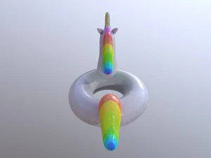 pool float unicorn 3D Model